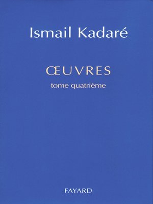 cover image of oeuvres